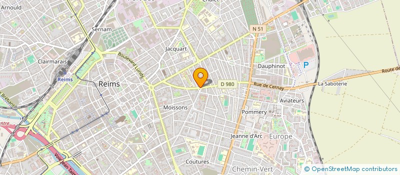 localisation de l'entreprise MONSIEUR RICHARD CAZAU à REIMS