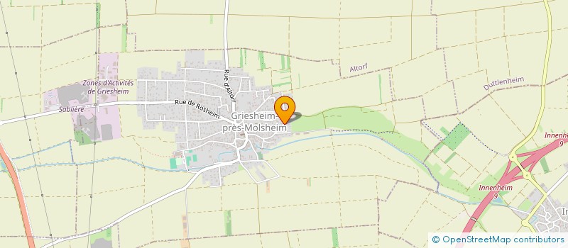 localisation de l'entreprise MONSIEUR RICHARD CHALENCON  GRIESHEIM-PRES-MOLSHEIM