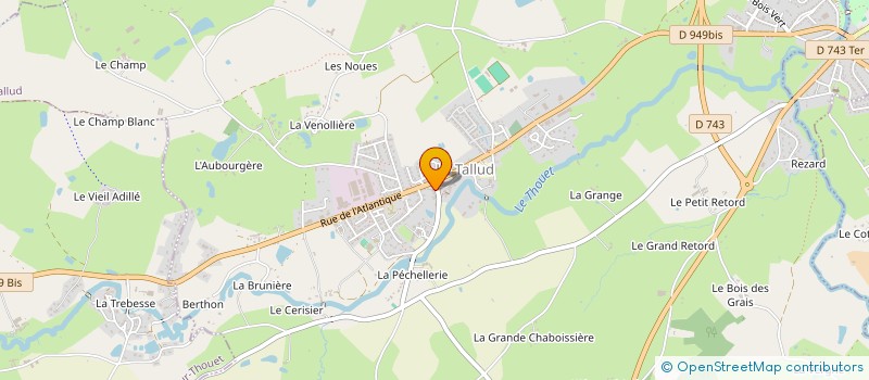 localisation de l'entreprise MONSIEUR RICHARD CHAMPEAUD à LE TALLUD