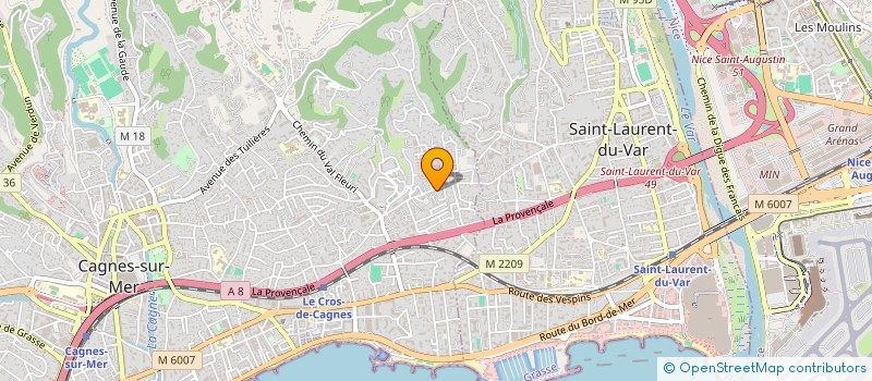 localisation de l'entreprise MONSIEUR RICHARD CHAMPION  CAGNES-SUR-MER