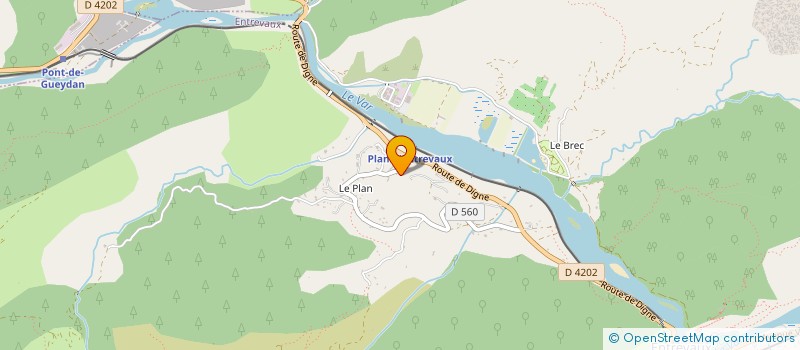 localisation de l'entreprise MONSIEUR RICHARD CHAMPOUSSIN  ENTREVAUX