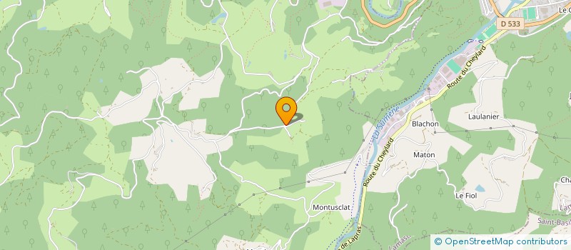 localisation de l'entreprise MONSIEUR RICHARD CHASTAGNER  DESAIGNES