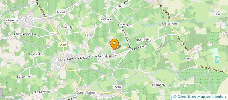 localisation de l'entreprise MONSIEUR RICHARD CHINAIN  SALLES-ARBUISSONNAS-BEAUJOLAIS