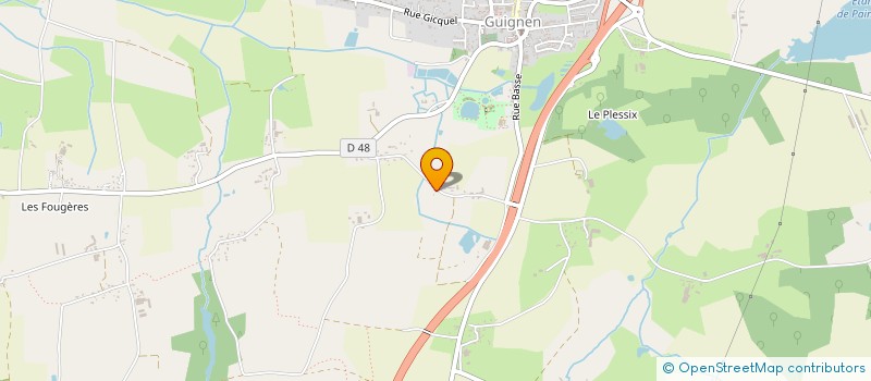 localisation de l'entreprise MONSIEUR RICHARD CHOPIN  GUIGNEN