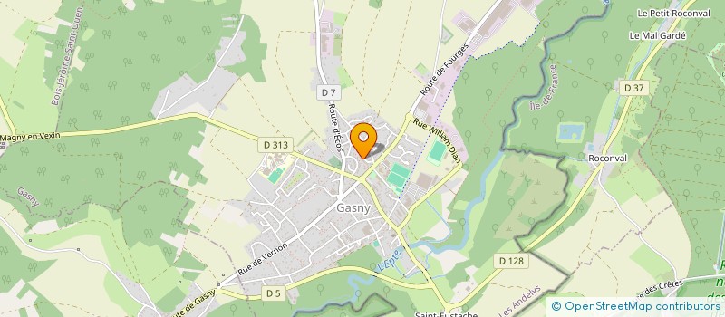 localisation de l'entreprise MONSIEUR RICHARD CHOUPAUD  GASNY