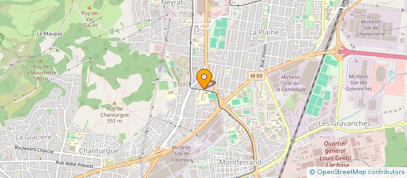 localisation de l'entreprise MONSIEUR RICHARD CLARET  CLERMONT-FERRAND