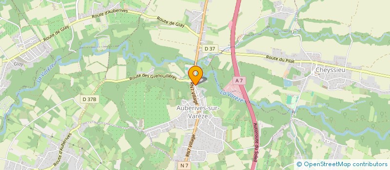 localisation de l'entreprise MONSIEUR RICHARD CLEMENCON  AUBERIVES-SUR-VAREZE