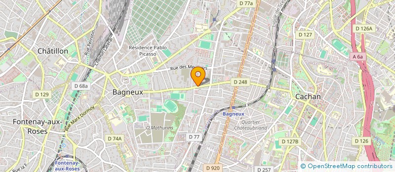 localisation de l'entreprise MONSIEUR RICHARD COGNE à BAGNEUX