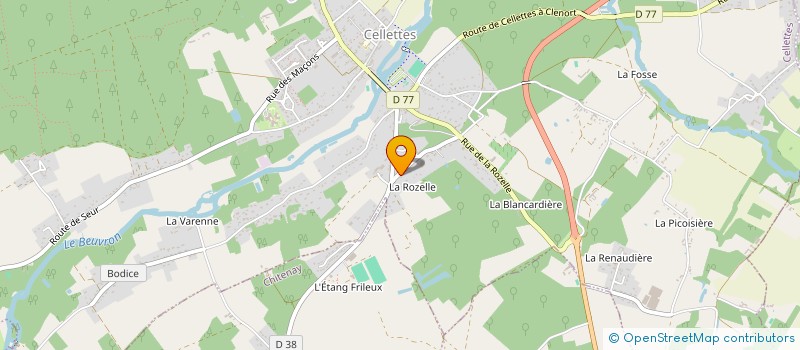 localisation de l'entreprise MONSIEUR RICHARD COLLINET à CELLETTES