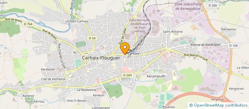 localisation de l'entreprise MONSIEUR RICHARD CONAN  CARHAIX PLOUGUER