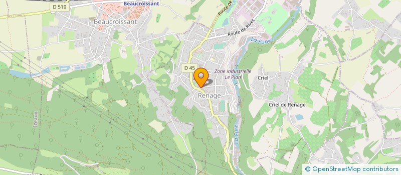 localisation de l'entreprise MONSIEUR RICHARD COTHENET  RENAGE