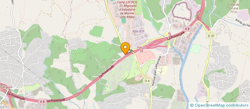 localisation de l'entreprise MONSIEUR RICHARD COULAUD à FREJUS