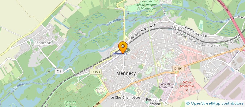 localisation de l'entreprise MONSIEUR RICHARD COURREL à MENNECY