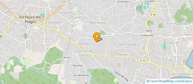 localisation de l'entreprise MONSIEUR RICHARD COURVOISIER  LA SEYNE-SUR-MER