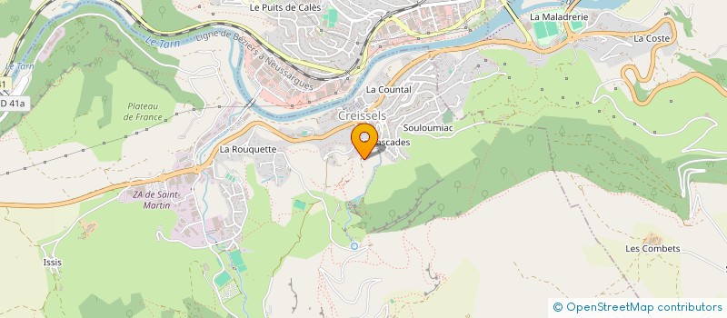 localisation de l'entreprise MONSIEUR RICHARD CROS  CREISSELS