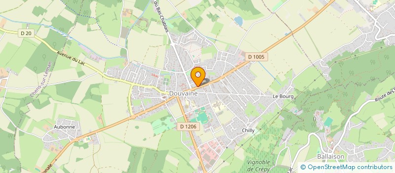 localisation de l'entreprise MONSIEUR RICHARD CROZET  DOUVAINE