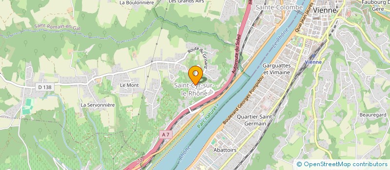 localisation de l'entreprise MONSIEUR RICHARD CURTAUD  SAINT-CYR-SUR-LE-RHONE