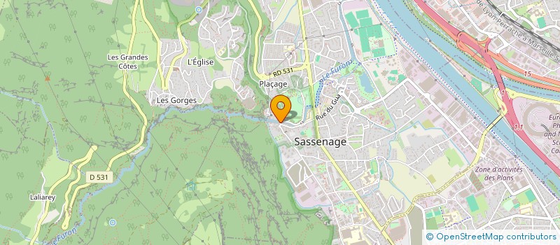 localisation de l'entreprise MONSIEUR RICHARD DANIEL  SASSENAGE