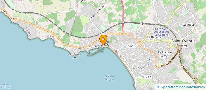 localisation de l'entreprise MONSIEUR RICHARD DAUMAS à SAINT-CYR-SUR-MER