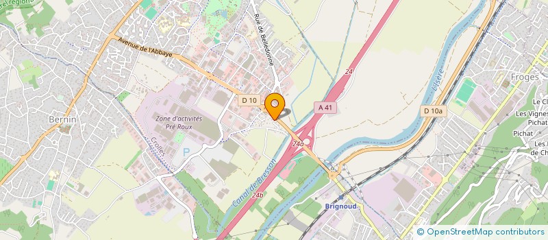 localisation de l'entreprise MONSIEUR RICHARD DAZZI RICHARD  CROLLES