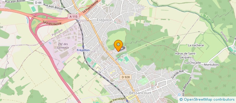 localisation de l'entreprise MONSIEUR RICHARD DE JESUS  BESSANCOURT