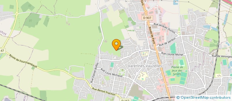 localisation de l'entreprise MONSIEUR RICHARD DE PILLOT DE COLIGNY-CHATILLON  VARENNES-VAUZELLES