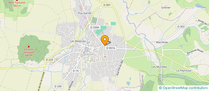 localisation de l'entreprise MONSIEUR RICHARD DE REVIERE-MIGNIER  BILLOM