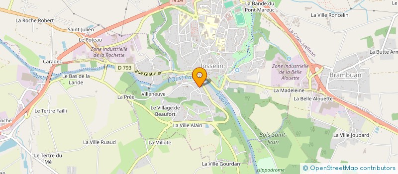 localisation de l'entreprise MONSIEUR RICHARD DEANE  JOSSELIN