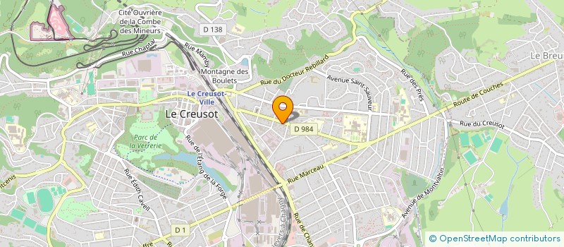 localisation de l'entreprise MONSIEUR RICHARD DECK  LE CREUSOT