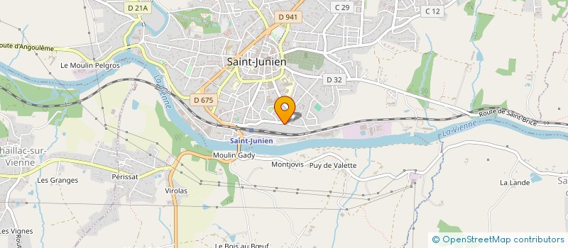 localisation de l'entreprise MONSIEUR RICHARD DEGEUSE à SAINT-JUNIEN