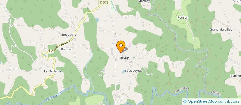 localisation de l'entreprise MONSIEUR RICHARD DELOCHE  BOZAS