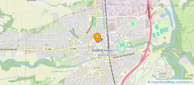 localisation de l'entreprise MONSIEUR RICHARD DELPHAUT  ISSOIRE