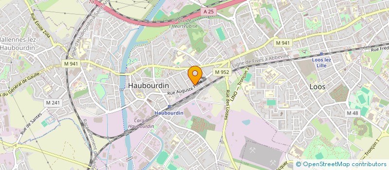 localisation de l'entreprise MONSIEUR RICHARD DESCAMPS  HAUBOURDIN