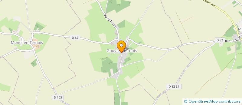 localisation de l'entreprise MONSIEUR RICHARD DESORT  GOUY-EN-TERNOIS