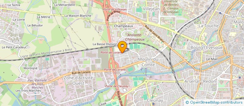 localisation de l'entreprise MONSIEUR RICHARD DESTEE  RENNES