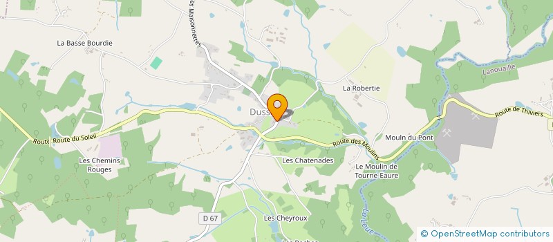 localisation de l'entreprise MONSIEUR RICHARD DOIDGE  DUSSAC