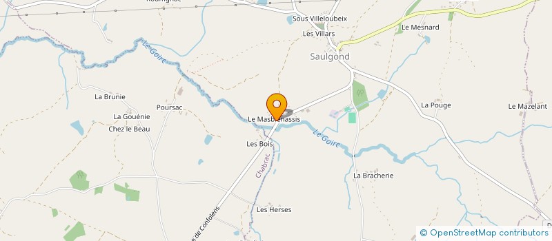 localisation de l'entreprise MONSIEUR RICHARD DRUJON à SAULGOND