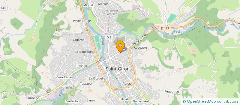 localisation de l'entreprise MONSIEUR RICHARD DUFILS à SAINT-GIRONS
