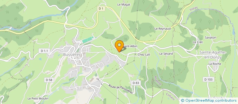 localisation de l'entreprise MONSIEUR RICHARD DUMAS à BUSSIERES