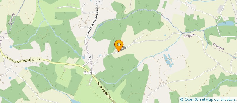 localisation de l'entreprise MONSIEUR RICHARD DUPIOL  BOUGLON