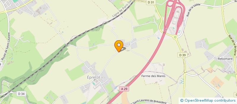 localisation de l'entreprise MONSIEUR RICHARD DUPONT  EPRETOT