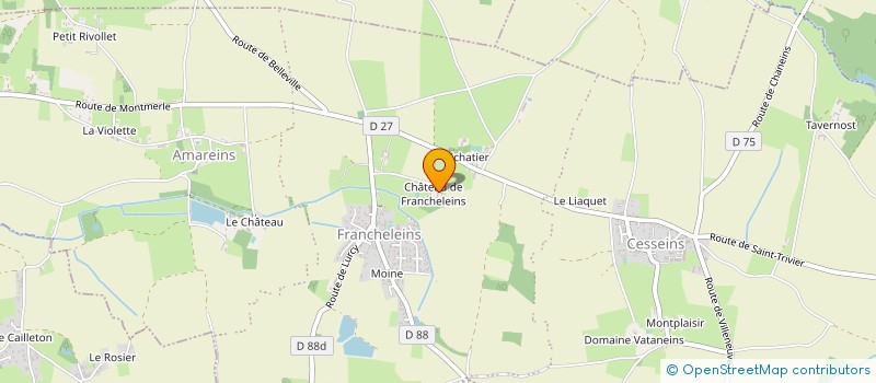 localisation de l'entreprise MONSIEUR RICHARD DUPRAZ  FRANCHELEINS