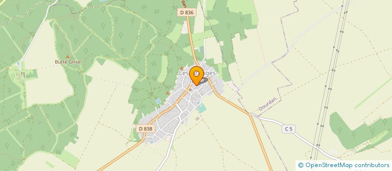 localisation de l'entreprise MONSIEUR RICHARD DURAND à LES GRANGES-LE-ROI