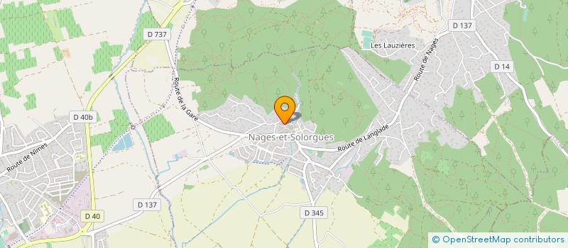 localisation de l'entreprise MONSIEUR RICHARD ELZIERE  NAGES-ET-SOLORGUES