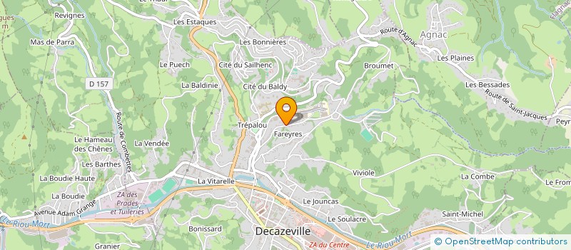 localisation de l'entreprise MONSIEUR RICHARD ENJALBERT à DECAZEVILLE