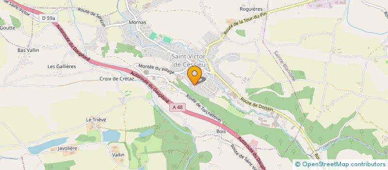 localisation de l'entreprise MONSIEUR RICHARD ERBS  SAINT-VICTOR-DE-CESSIEU