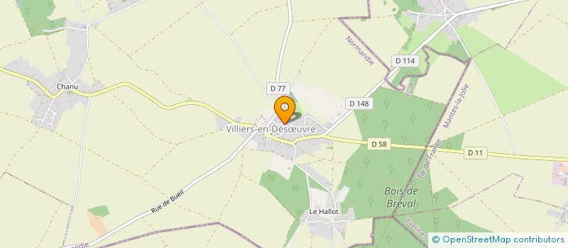 localisation de l'entreprise MONSIEUR RICHARD FAILLANCIER  VILLIERS-EN-DESUVRE