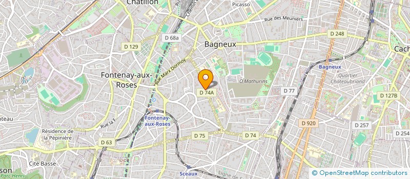 localisation de l'entreprise MONSIEUR RICHARD FARIA à FONTENAY-AUX-ROSES