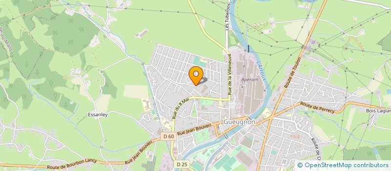 localisation de l'entreprise MONSIEUR RICHARD FAUCHERAND  GUEUGNON