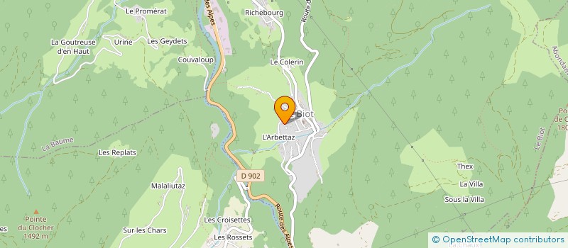 localisation de l'entreprise MONSIEUR RICHARD FAVRE  LE BIOT